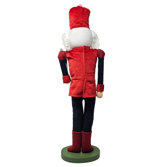 Simple Fabric Red Soldier Christmas 18" Nutcracker with Sword - Picture 4 of 5